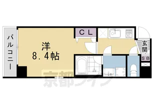 ベラジオ京都洛南グルーブ【4階】の間取り
