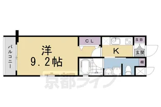 ベラジオ京都駅東Ⅱ【2階】の間取り