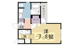 べラジオ京都駅東Ⅱ【4階】の間取り