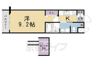 ベラジオ京都駅東Ⅱ【5階】の間取り