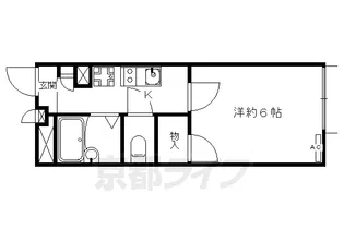 レオパレス東寺【2階】の間取り