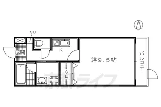 京都府京都市東山区本町7丁目【マンション】の間取り