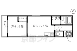 ブランドールO&N【3階】の間取り