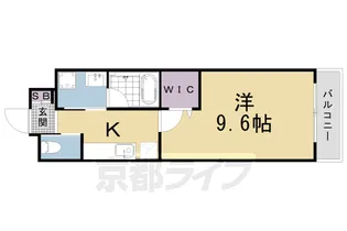 ソレイユ本願寺【202号室】の間取り