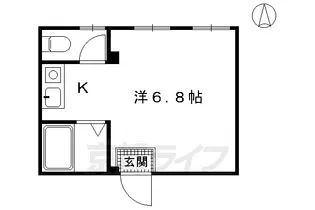 ステーション京都女子ハイツ【306号室】の間取り