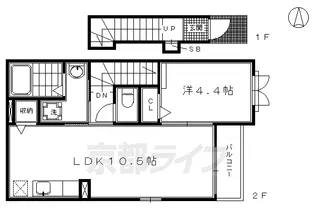 フェリーチェ レヴァンテ【2階】の間取り