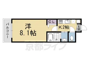京都府京都市下京区堺町(高倉通五条下ル)【マンション】の間取り