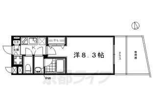 ベラジオ京都東山Ⅱ【1階】の間取り