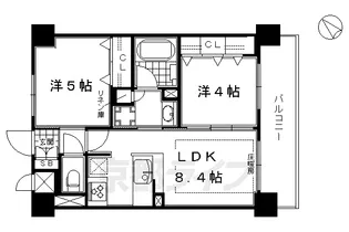 エステムプラザ京都河原町通Ⅱレジデンシャル【206号室】の間取り