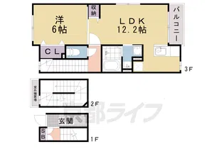 ブライド・メゾン・さくらⅠ【3階】の間取り