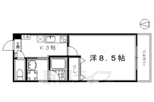ZEN烏丸五条【4階】の間取り