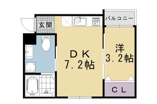 WEST9五条烏丸【203号室】の間取り