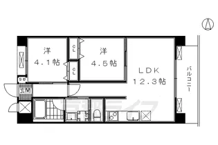 LATTICE KAMITOBA(ラティスカミトバ)【2階】の間取り