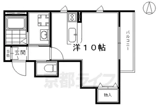 ヘーベル春日京都【301号室】の間取り