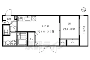 「ビクトワール京都河原町」【2階】の間取り