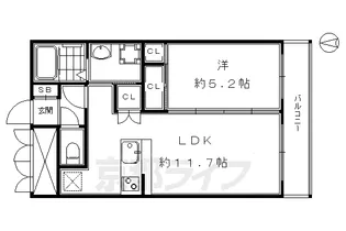 「ビクトワール京都河原町」【2階】の間取り