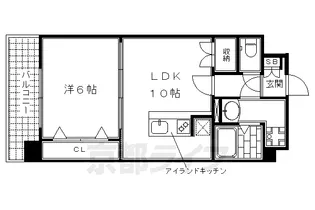 abundance MYUJIN【206号室】の間取り