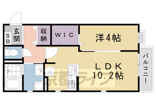アルページュ頌徳 A棟【201号室】の間取り