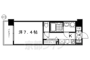 レジデンス京都ゲートシティ【3階】の間取り