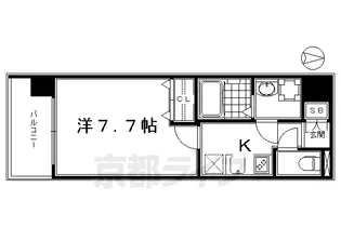 レジデンス京都ゲートシティ【5階】の間取り