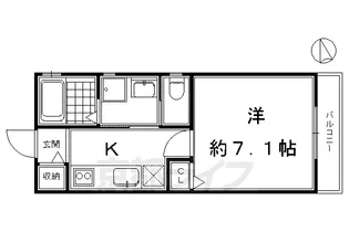 インテグレート清水五条【101号室】の間取り