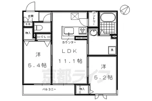 シャーメゾン シアラ【302号室】の間取り