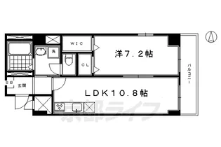 「ルシエル京」【3階】の間取り