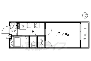 レオパレスHEIAN【1階】の間取り