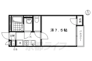 レオネクスト東山【101号室】の間取り