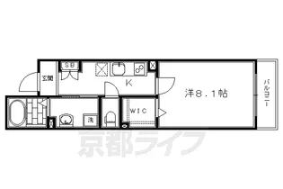 「シャーメゾン清水五条」【3階】の間取り
