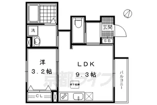 クオリア弐番館【1階】の間取り