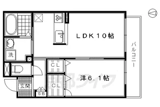 シャーメゾン御前【302号室】の間取り