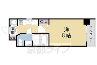 アクアプレイス京都洛南【6階】の間取り