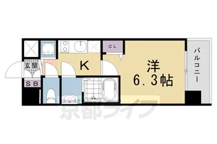 1Kの間取り画像