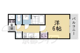 1Kの間取り画像