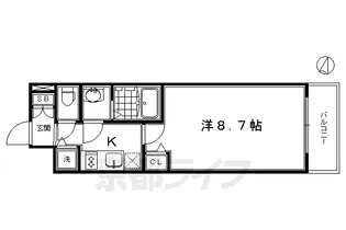 プレサンス京都鴨川【6階】の間取り