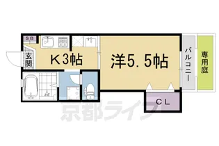 MiO聖護院【1階】の間取り