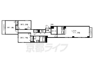 3LDKの間取り画像
