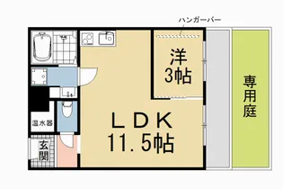 百万遍ハイツ【1階】の間取り