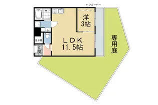 百万遍ハイツ【1階】の間取り