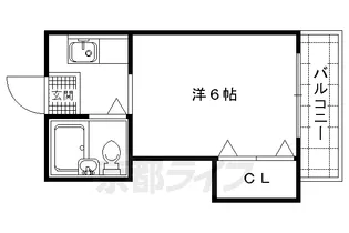 ベルメゾンルリ【13号室】の間取り
