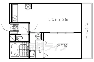 エスポワール北山Ⅱ【2階】の間取り