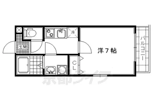 a&m court Kamigamo【102号室】の間取り