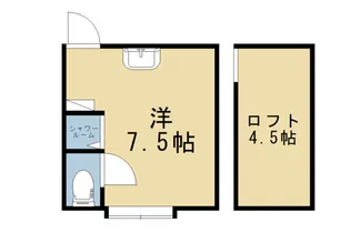 COCOYA【2-E号室】の間取り