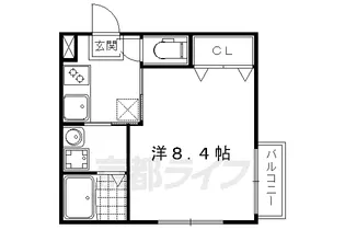 京OHBUⅢ【3階】の間取り