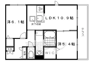 京都府京都市左京区岩倉西河原町【アパート】の間取り