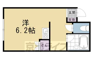 東山女子ハイツ【207号室】の間取り