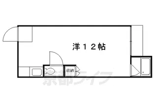 コーポ鴨【2号室】の間取り
