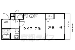 「GRANGE京都岡崎」【207号室】の間取り