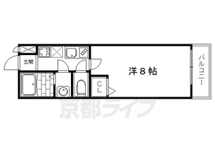 1Kの間取り画像